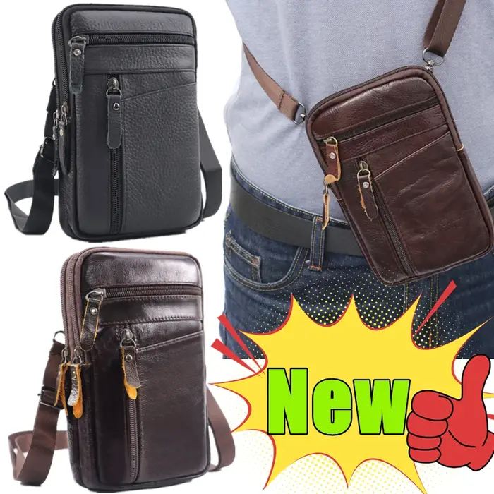 Sac banane en cuir pour homme