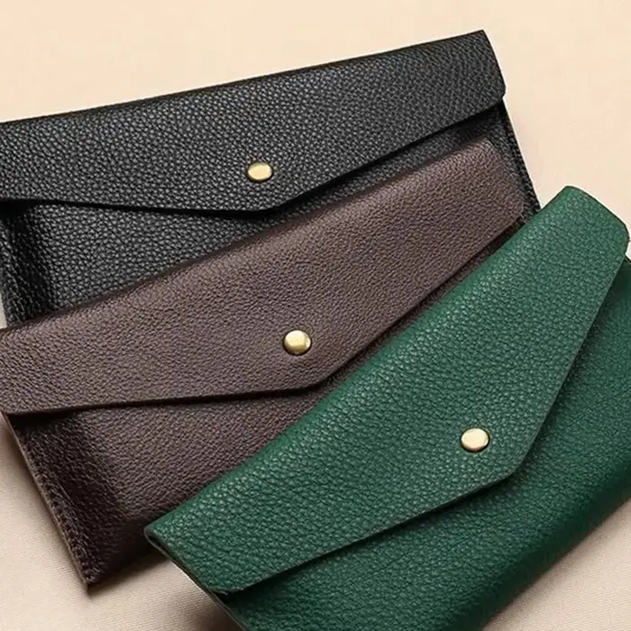 Nouveau Portefeuille en cuir souple pour femmes