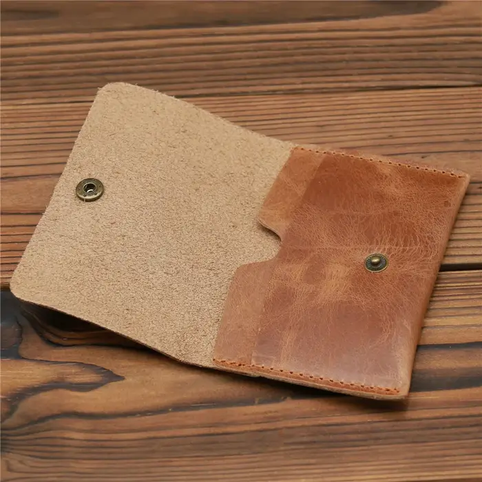 Portefeuille en cuir véritable pour hommes