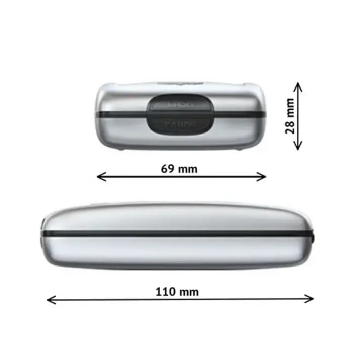 Portefeuille rigide antivol en aluminium et plastique avec protection RFID pour cartes bancaires