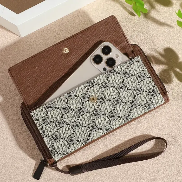 Portefeuille classique en simili cuir pour hommes