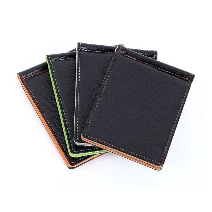 Portefeuille d'affaires pliable en cuir pour hommes