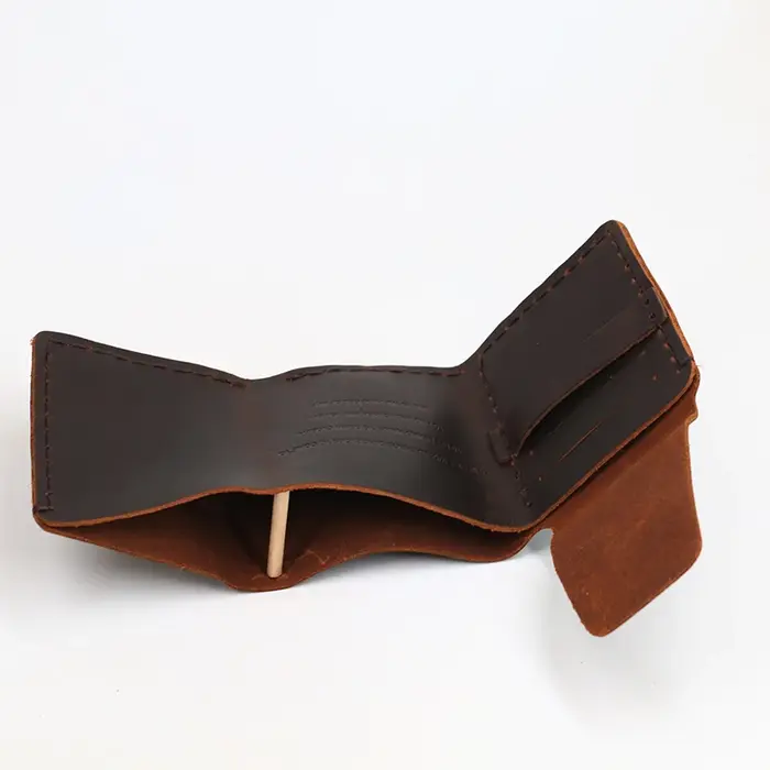 SIMLINE en cuir véritable hommes portefeuille Vintage fait à la main Crazy Horse peau de vache la vie secrète de Walter