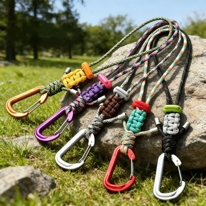 Porte-clés en paracorde pour activités de plein air
