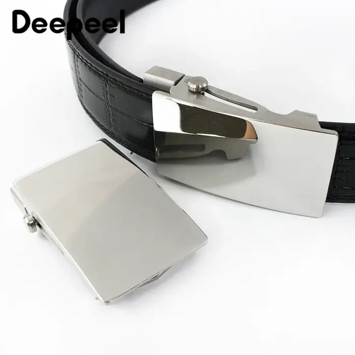 Boucle de ceinture pour hommes, 36/39mm, boucles en acier inoxydable, tête automatique pour ceintures 35/38mm, bricolage, accessoires artisanaux en cuir