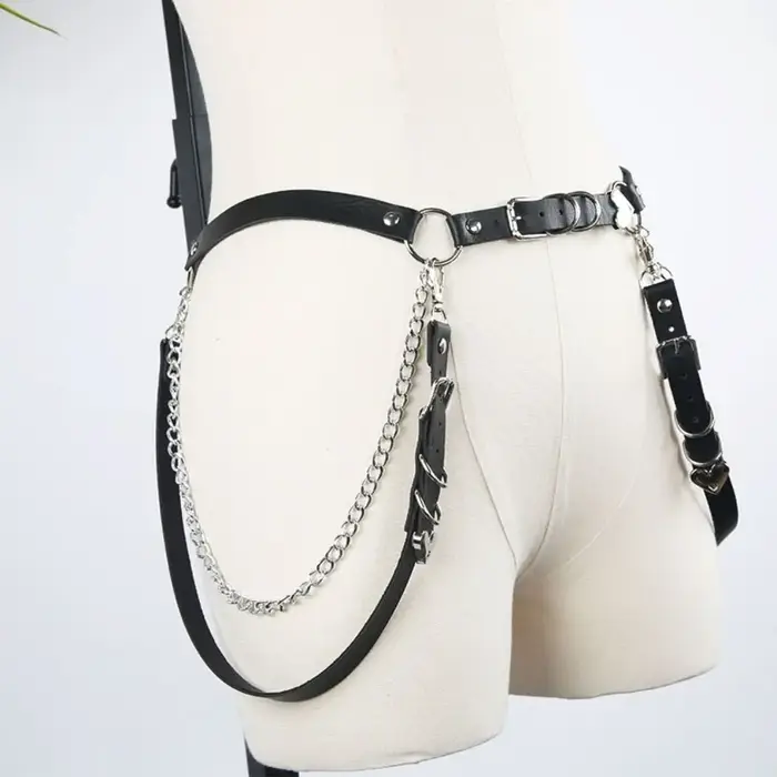 Ceinture de jupe en cuir PU pour femme