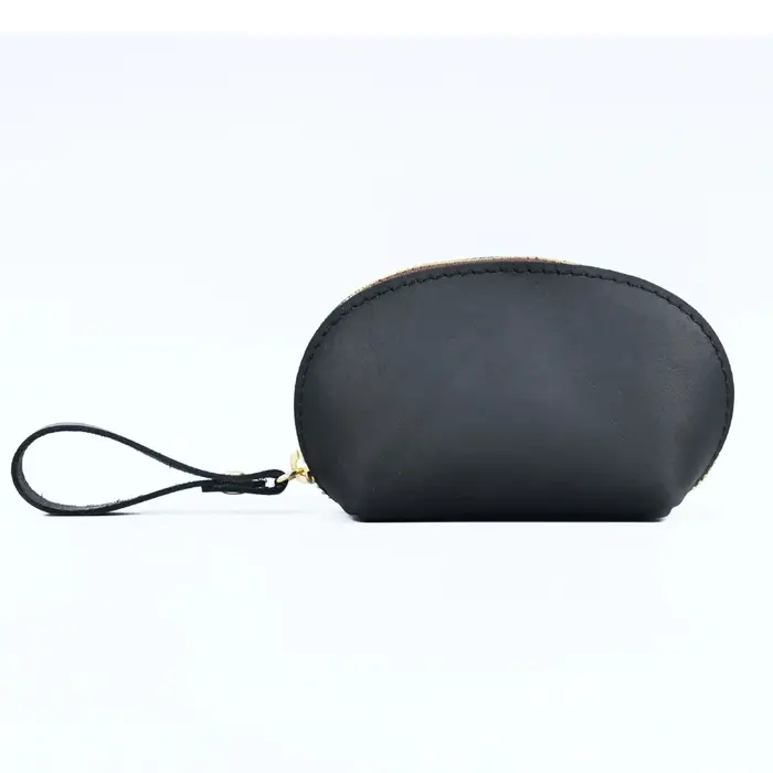 Porte-monnaie en cuir véritable - Mini portefeuille compact pour pièces de monnaie