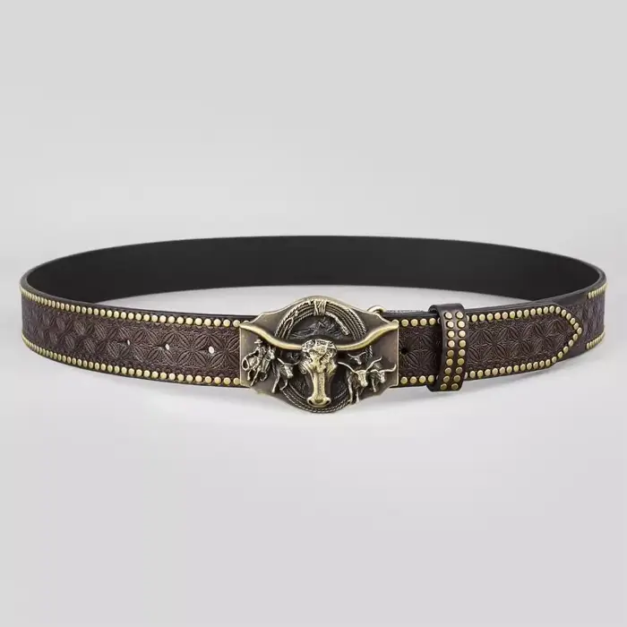 Ceinture de cowboy western pour hommes