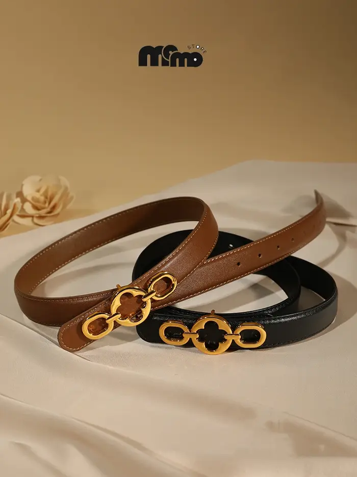 Ceinture classique en cuir pour femmes