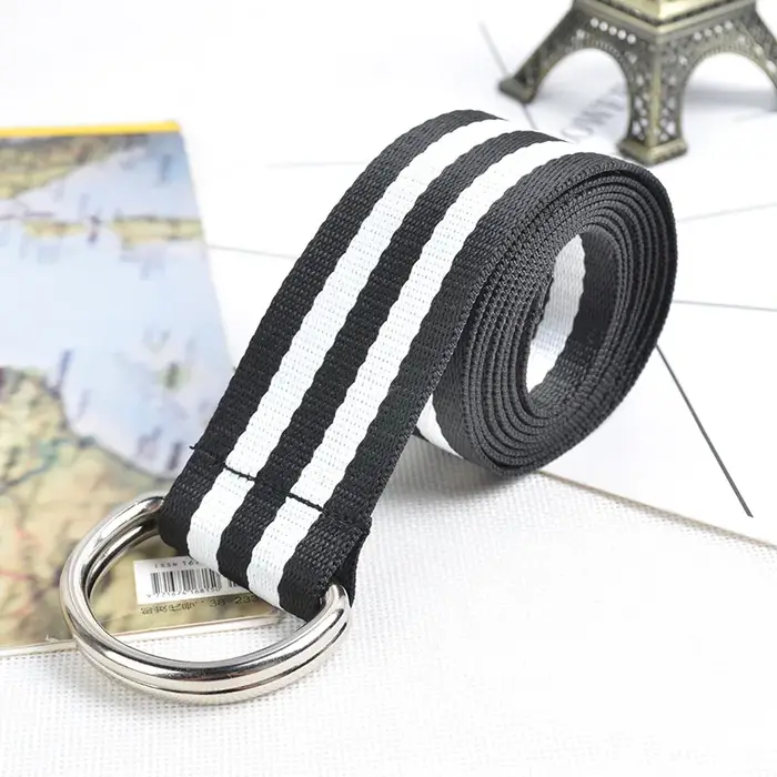 Ceinture à boucle en métal unisexe pour hommes et femmes