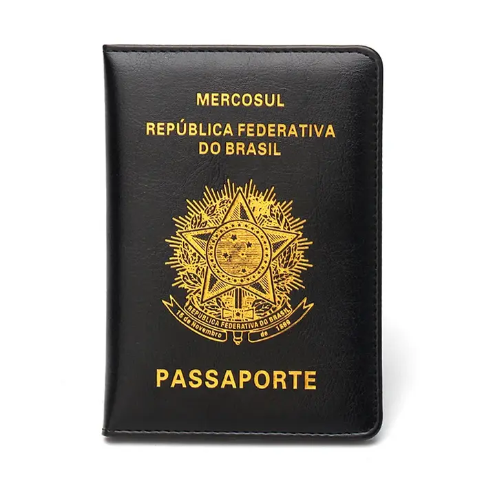 Couverture de passeport de la République Federative du Brésil, couvertures de documents de voyage su
