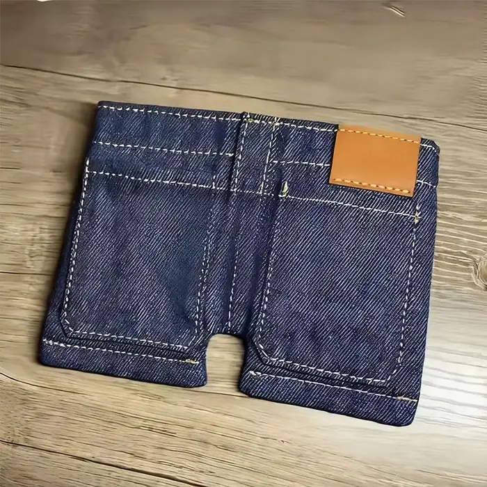 Mini grand portefeuille en jean Style Vintage pour femmes, nouveau modèle, porte-monnaie multifonctionnel, grande capacité, portefeuille en jean, cadeau
