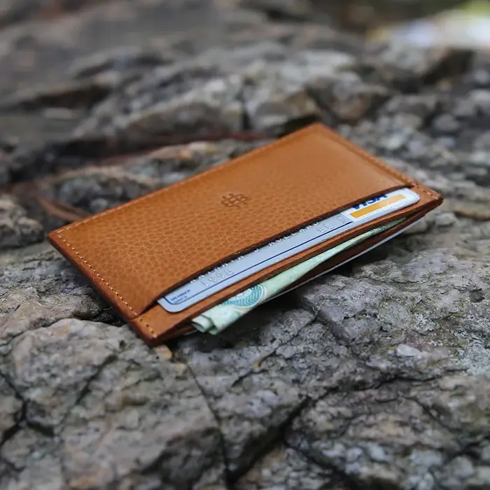 Porte-cartes en cuir pour hommes