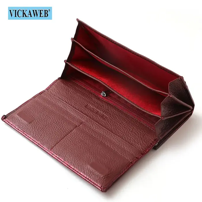 Cadeau gratuit portefeuille femmes en cuir moraillon magnétique marque de luxe dames Long porte-monnaie créateur de mode femme nouvelles pochettes AE1518-1