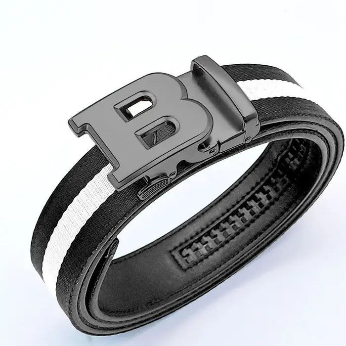 Ceinture pour hommes de haute qualité marque de luxe concepteur célèbre toile ceinture en cuir pour 