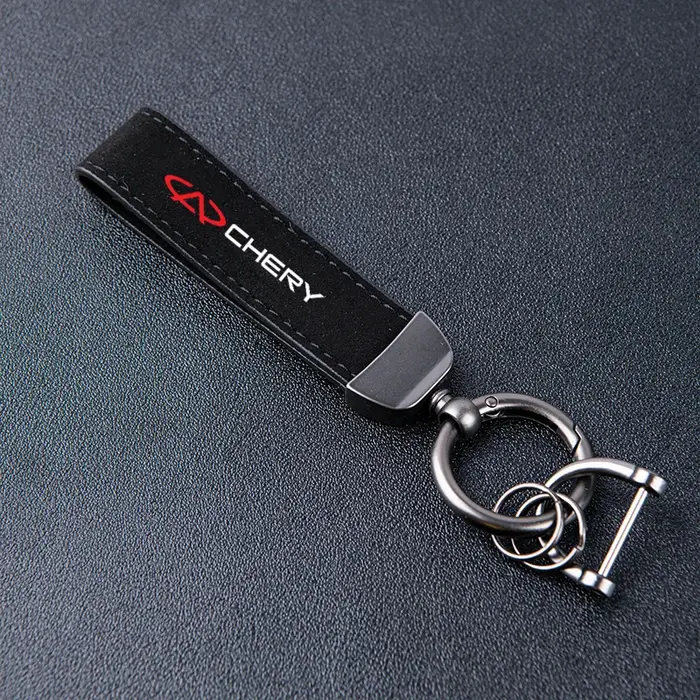 Porte-clés en cuir et daim pour Chery TIGGO 2 3 4 5 7 Pro 8 3X A1 QQ Arrizo
