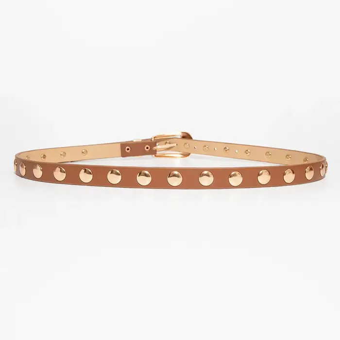 Ceinture marron vintage de style occidental pour femme