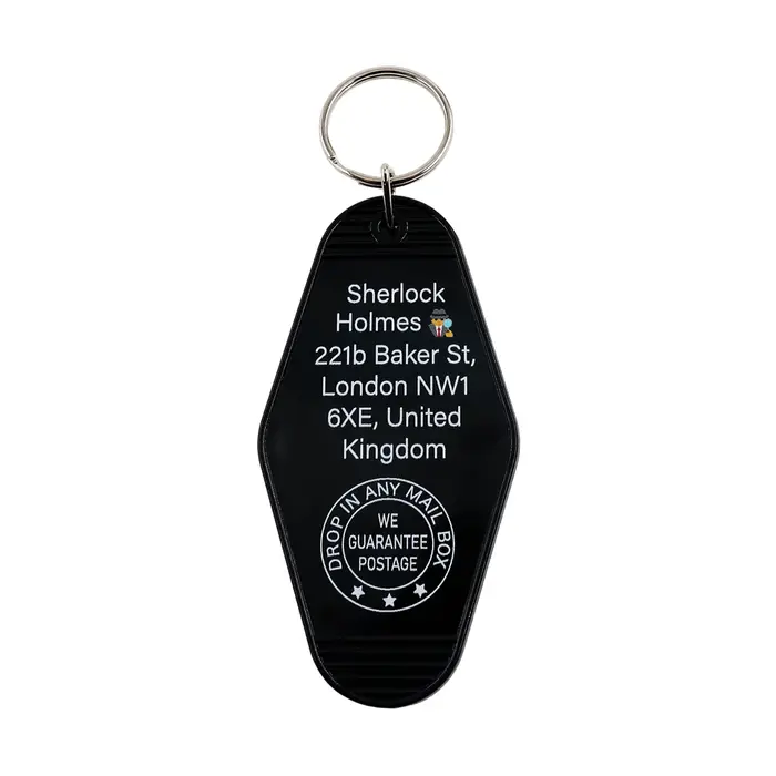 221b Baker St porte-clés maison de Sherlock chambre d'hôtel