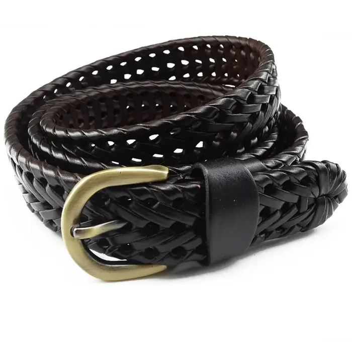 Nouvelle ceinture hommes femmes ceintures de luxe en cuir véritable tressé véritable peau de vache sangles hommes tout assorti Simple à la mode marée ceintures