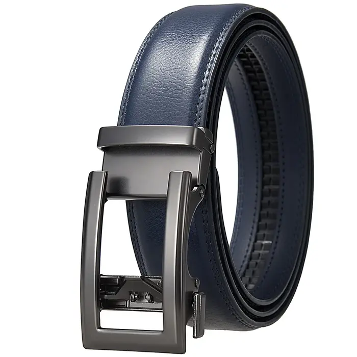 Ceintures d'affaires pour hommes en cuir véritable automatique