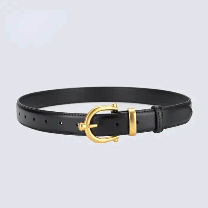 Ceinture en cuir de vache pour femmes