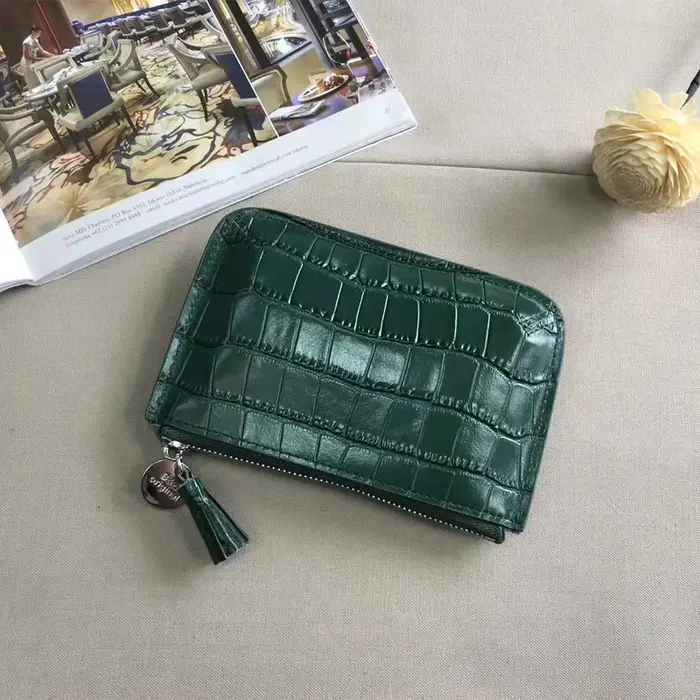 Porte-monnaie en cuir véritable pour hommes et femmes