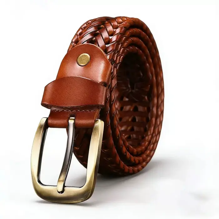 Ceinture tressée décontractée pour homme