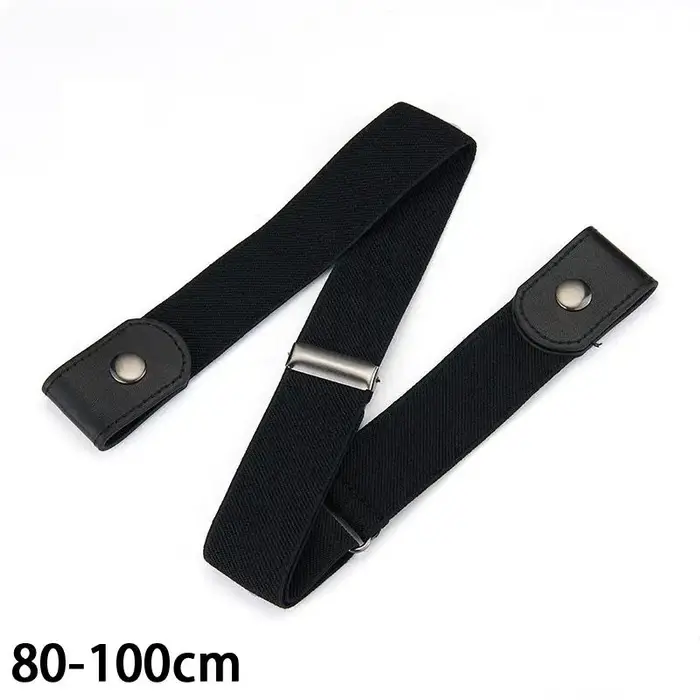 Ceinture élastique réglable et extensible, ceinture invisible sans boucle pour femmes et hommes, pou