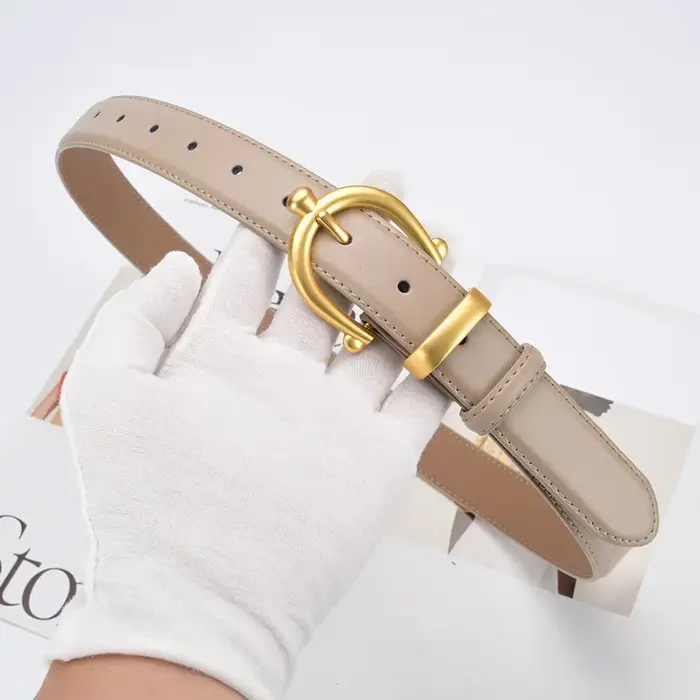 Ceinture en cuir de vache pour femmes