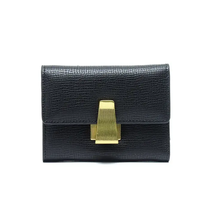 Portefeuille court en cuir de vache pour femme, porte-monnaie, porte-cartes, petite mini pochette po