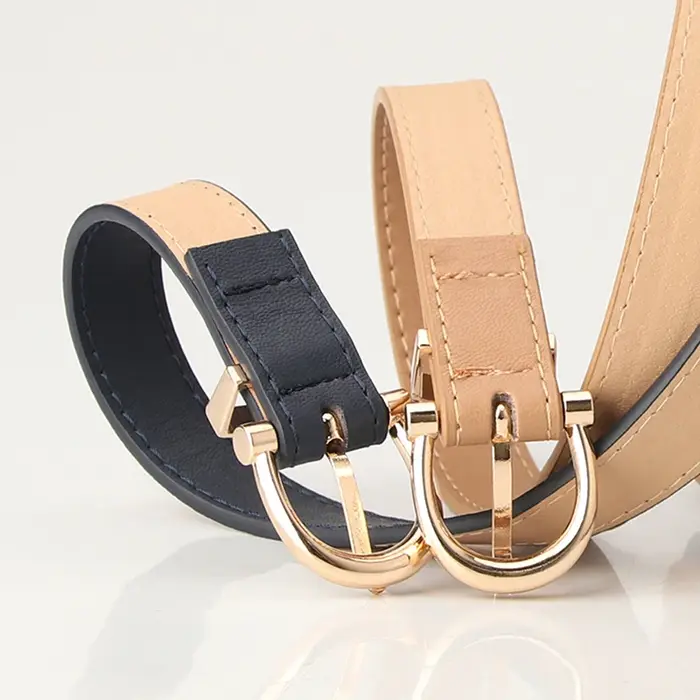 Sangle de ceinture en cuir pour femme