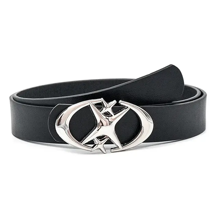 Ceinture Punk Star en Cuir PU pour Homme et Femme