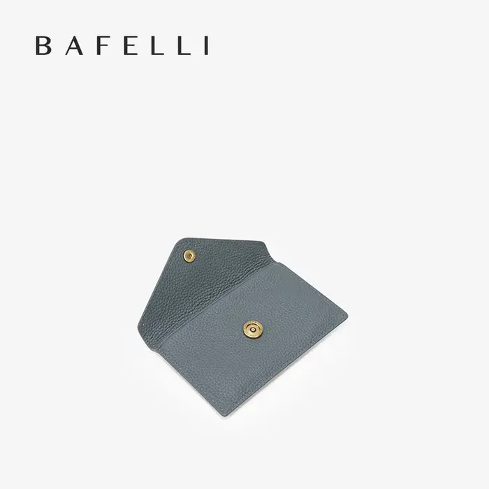 BAFELLI Designer Fentes multi-cartes Portefeuille court en cuir véritable pour femme avec rangement de factures