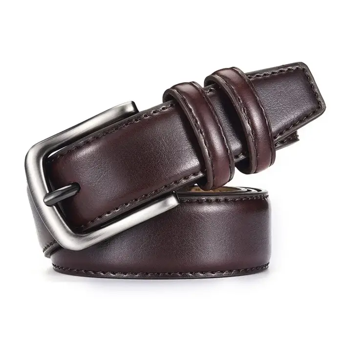 Cuir de Piedmont pour hommes, 1 pièce, à la mode, de haute qualité Affaires. Ceinture décontractée à boucle