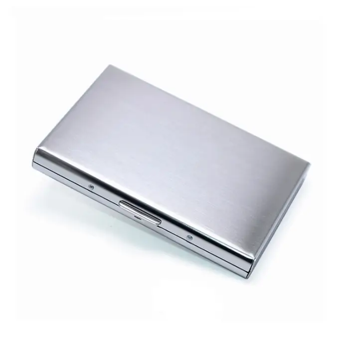 Rfid Business porte-carte de crédit hommes femmes portefeuille minimaliste en aluminium porte-carte