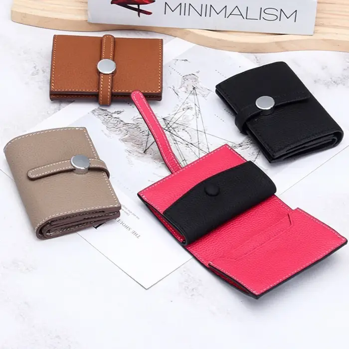 Petit portefeuille en cuir pour femmes