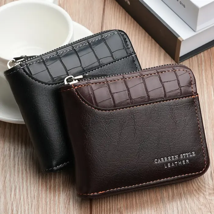 Portefeuille en cuir pour hommes