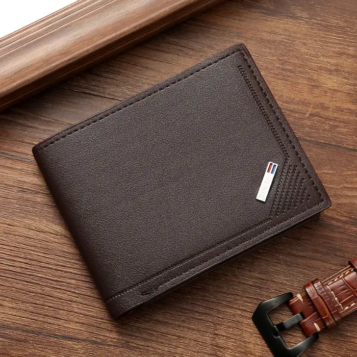 Portefeuilles minces pour hommes Rfid blocage pince à billets hommes jeunesse luxe court porte-carte