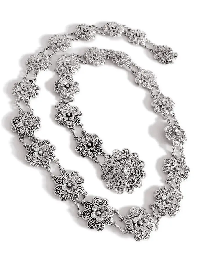 Ceinture pour femme atmosphérique et élégante, chaîne en métal, ceinture de style décontracté et pol