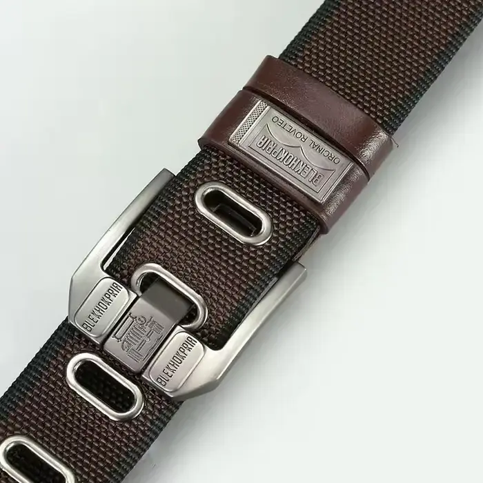 Ceinture en toile rétro de haute qualité pour hommes