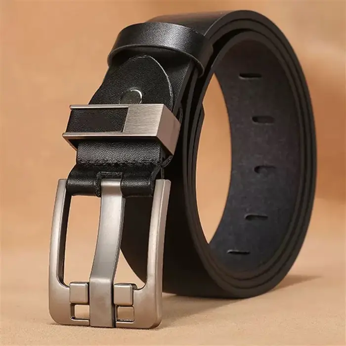 Ceinture de luxe pour hommes, en cuir, boucle ardillon en métal, haute qualité, marque célèbre de st