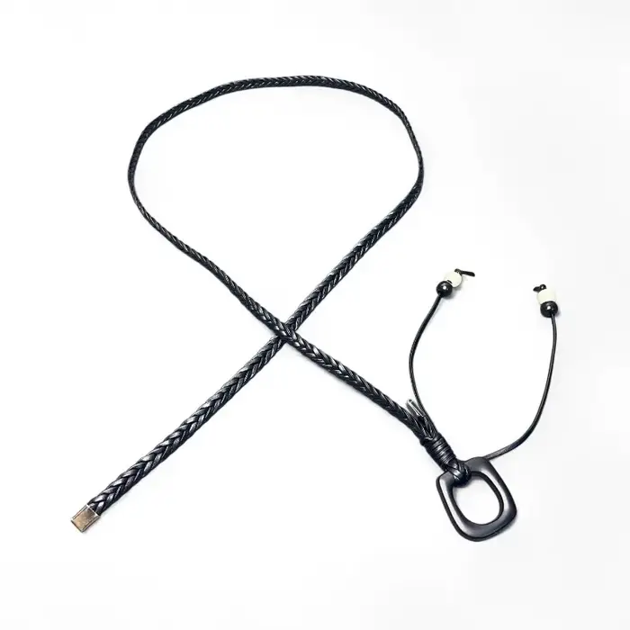 Ceinture fine tressée bohème tendance pour femme – Ceinture polyvalente et originale pour tenues inspirées de la dopamine