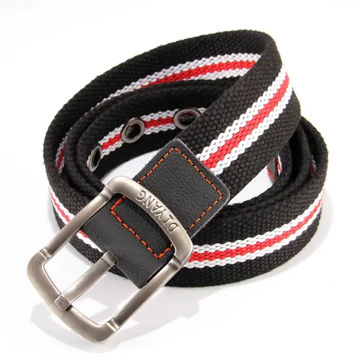 Ceinture, ceinture à boucle en toile pour hommes