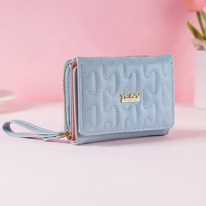 Petit portefeuille pour femme en cuir