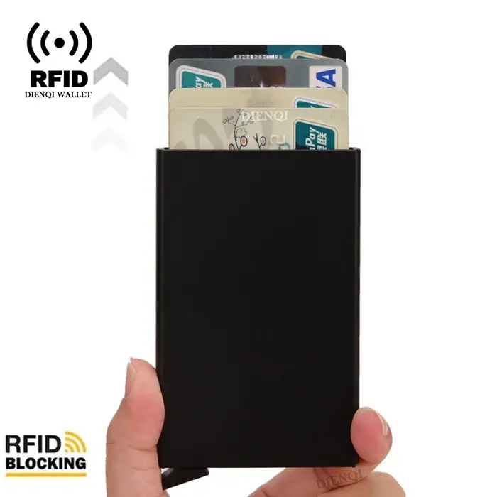 Porte-cartes de crédit Rfid pour hommes et femmes