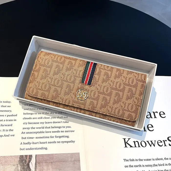 Portefeuille long en cuir véritable pour femmes, grande capacité, sac pour téléphone portable, porte