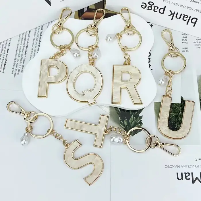 Porte-clés Décoratif A-Z avec Initiales