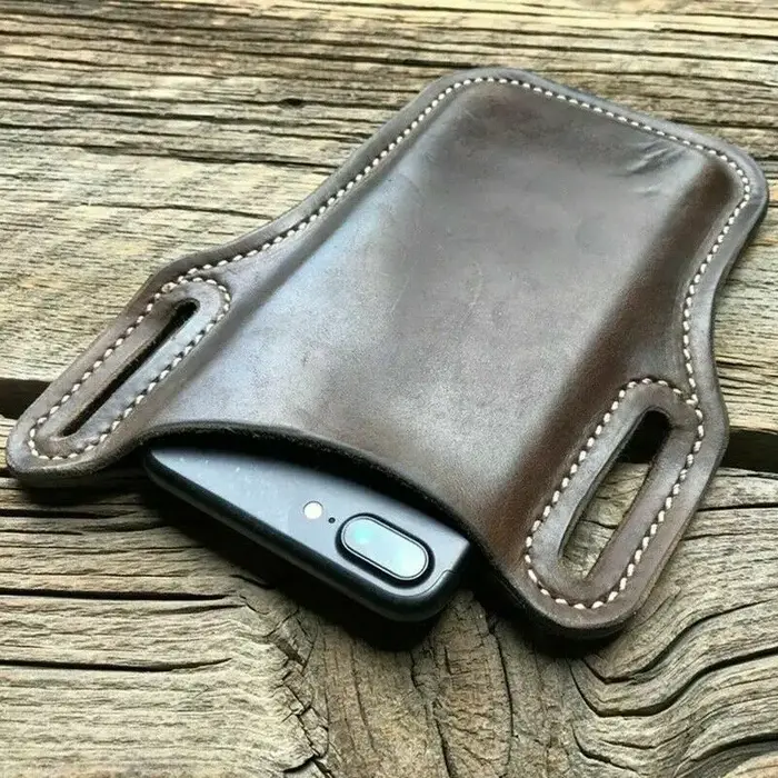 Sac de ceinture pour homme en cuir