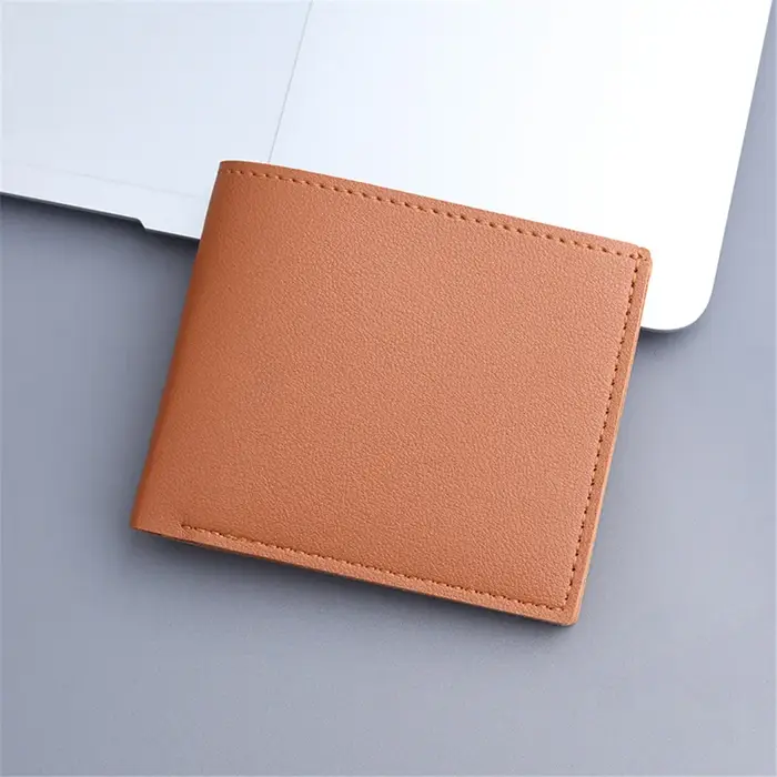 Portefeuilles courts en cuir PU vintage pour hommes