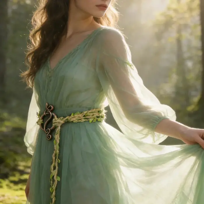 Ceinture en corde de chanvre Elf Vine avec boucle celtique | Accessoires de vêtements de déesse de la forêt ajustables
